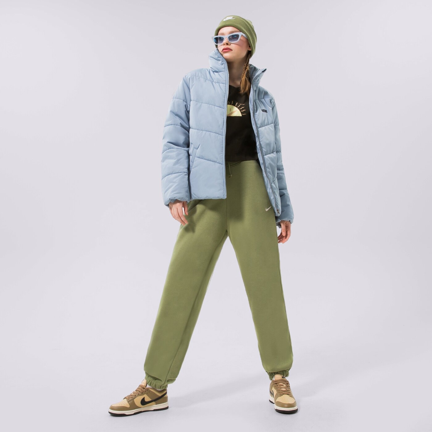 Дамски панталони NIKE ПАНТАЛОНИ W NSW PHNX FLC HR OS PANT dq5887-334 цвят зелен