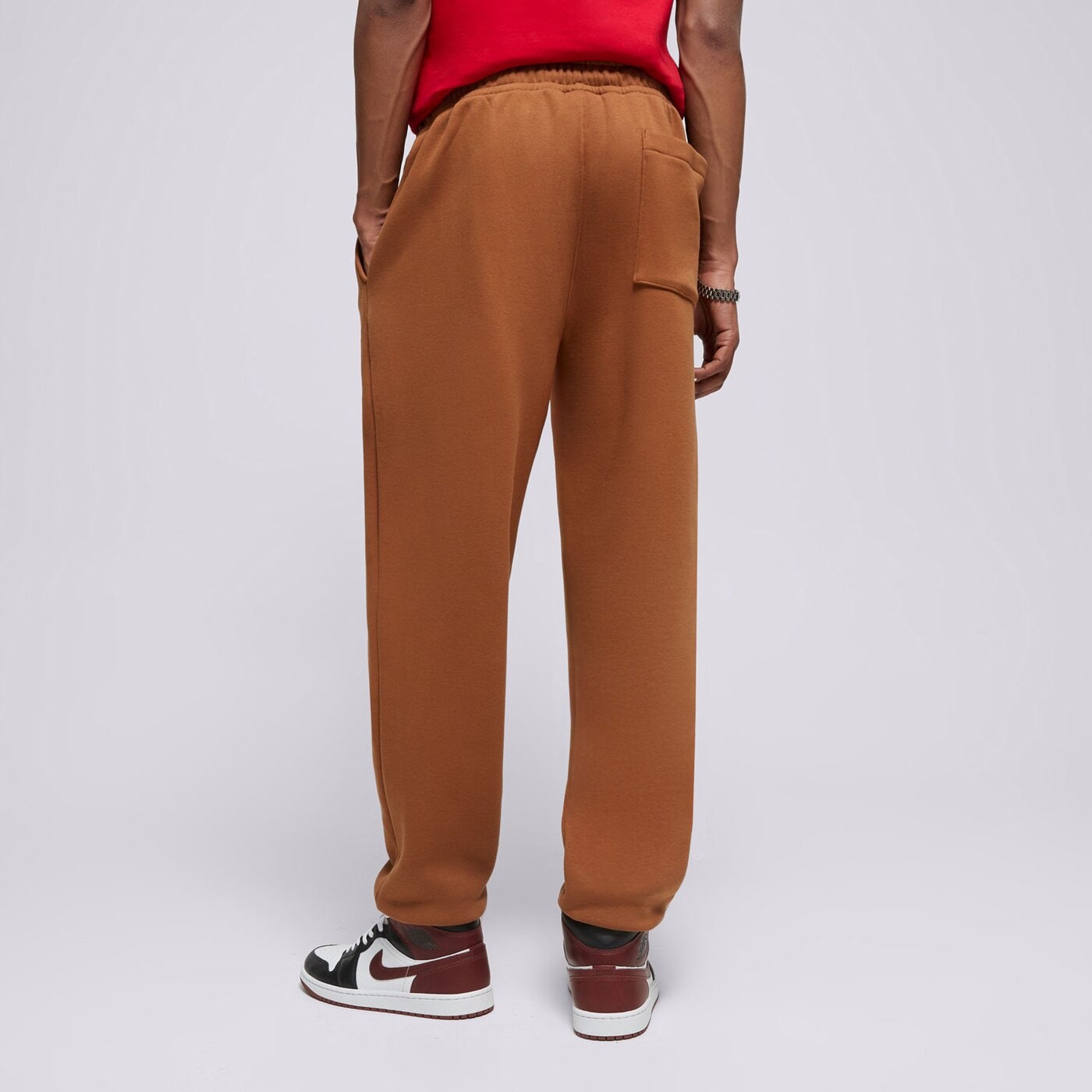 Мъжки панталони JORDAN ПАНТАЛОНИ M J ESS FLC fj7779-281 цвят кафяв