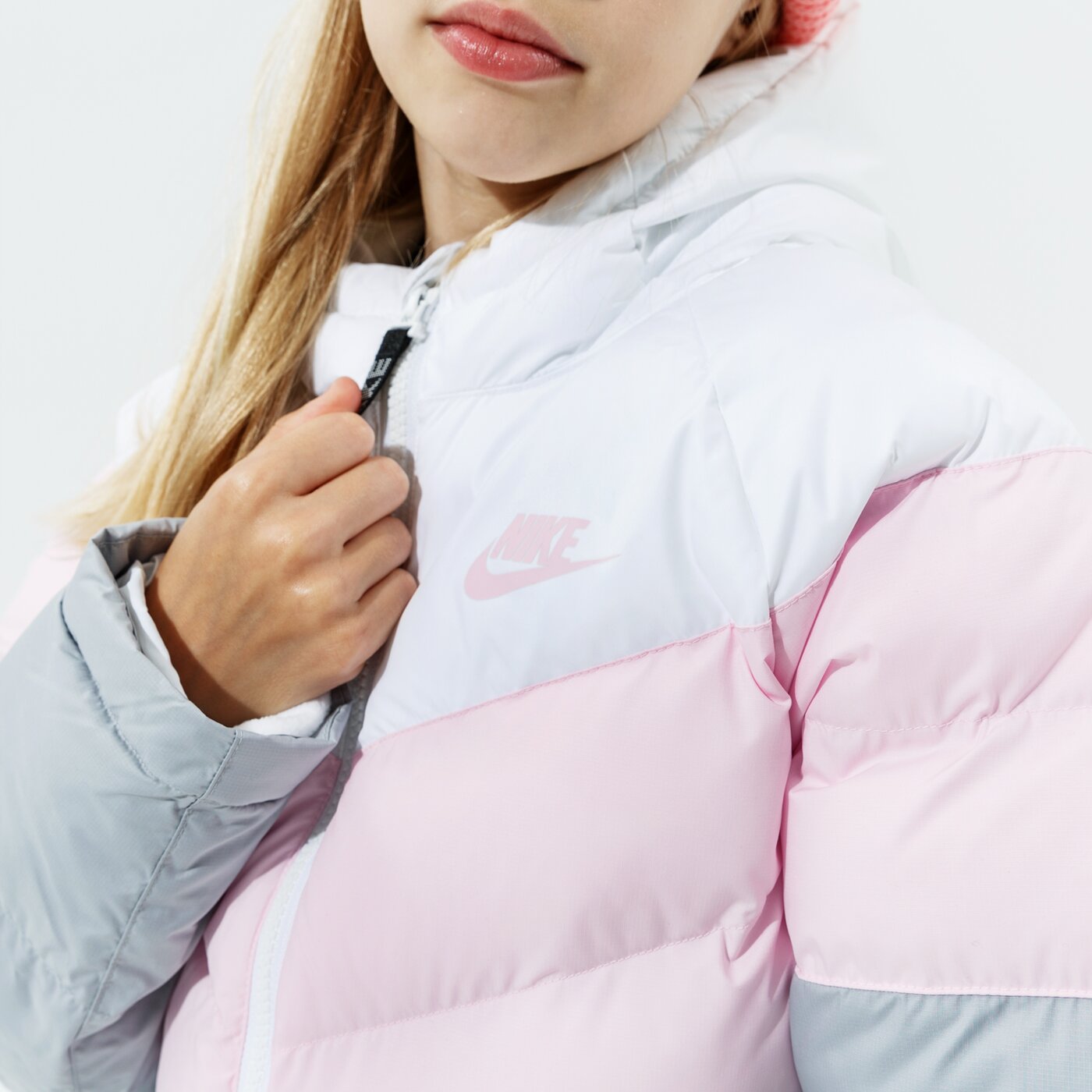 Детска преходно яке NIKE ЯКЕ ЗИМНО NIKE SPORTSWEAR GIRL cu9157-107 цвят розов