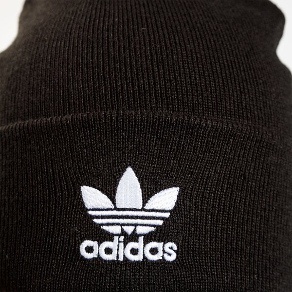 Дамска зимна шапка ADIDAS ЗИМНА ШАПКА AC BOBBLE KNIT ed8719 цвят черен