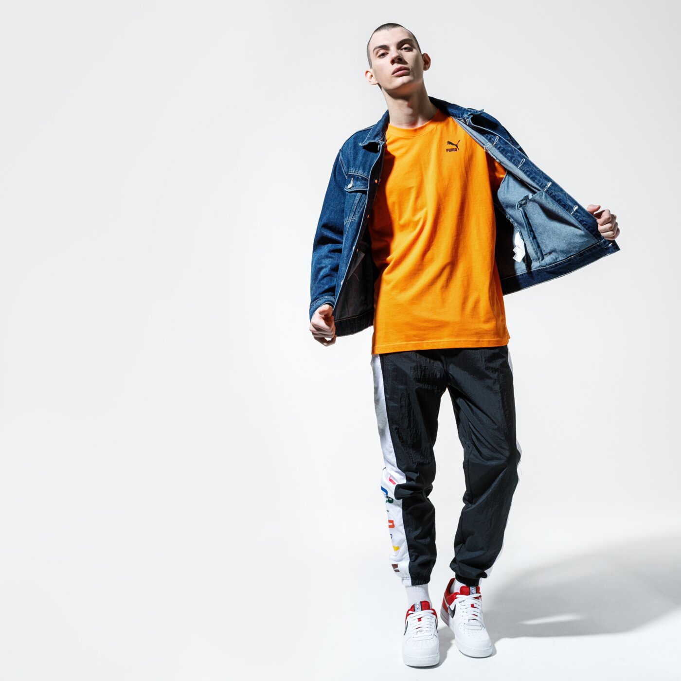 Мъжка тениска PUMA ТЕНИСКА RECHECK PACK GRAPHIC TEE 59788480 цвят оранжев