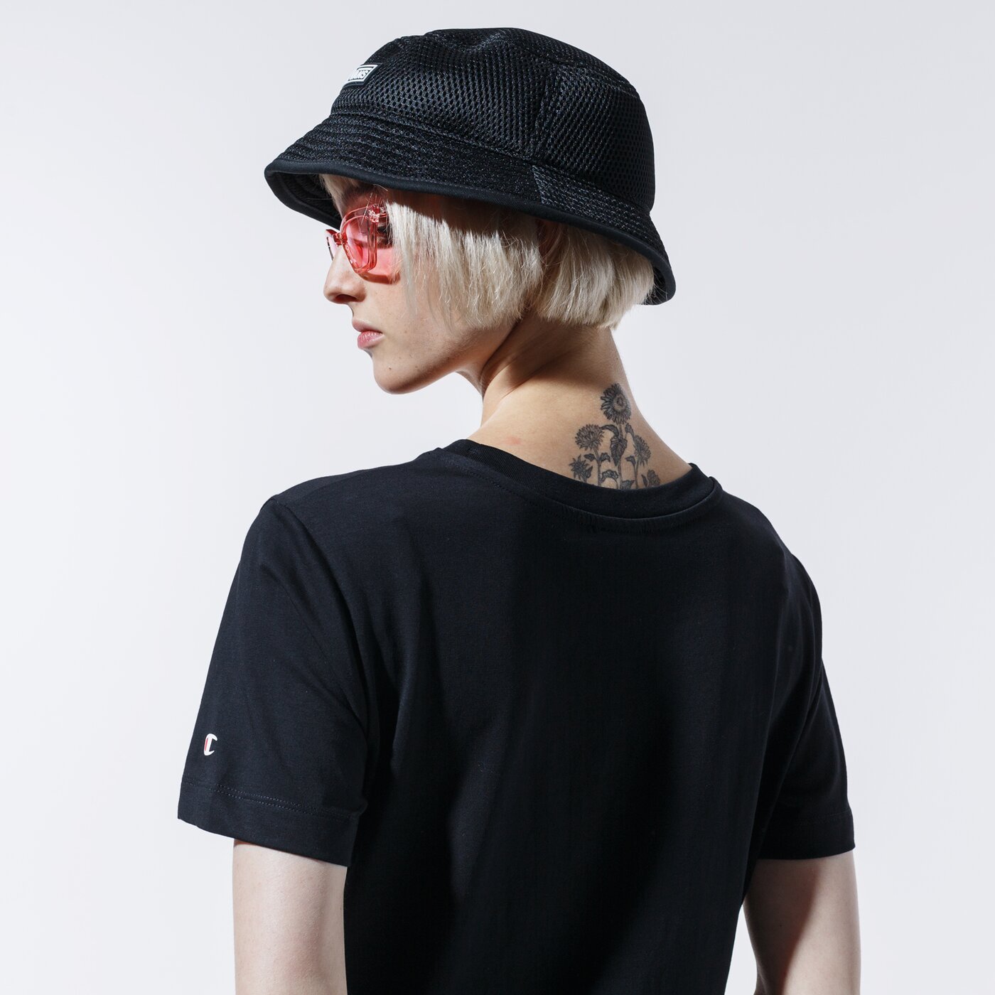 Дамска тениска CHAMPION ТЕНИСКА LADY PRINTED LOGO TEE 113699kk001 цвят черен