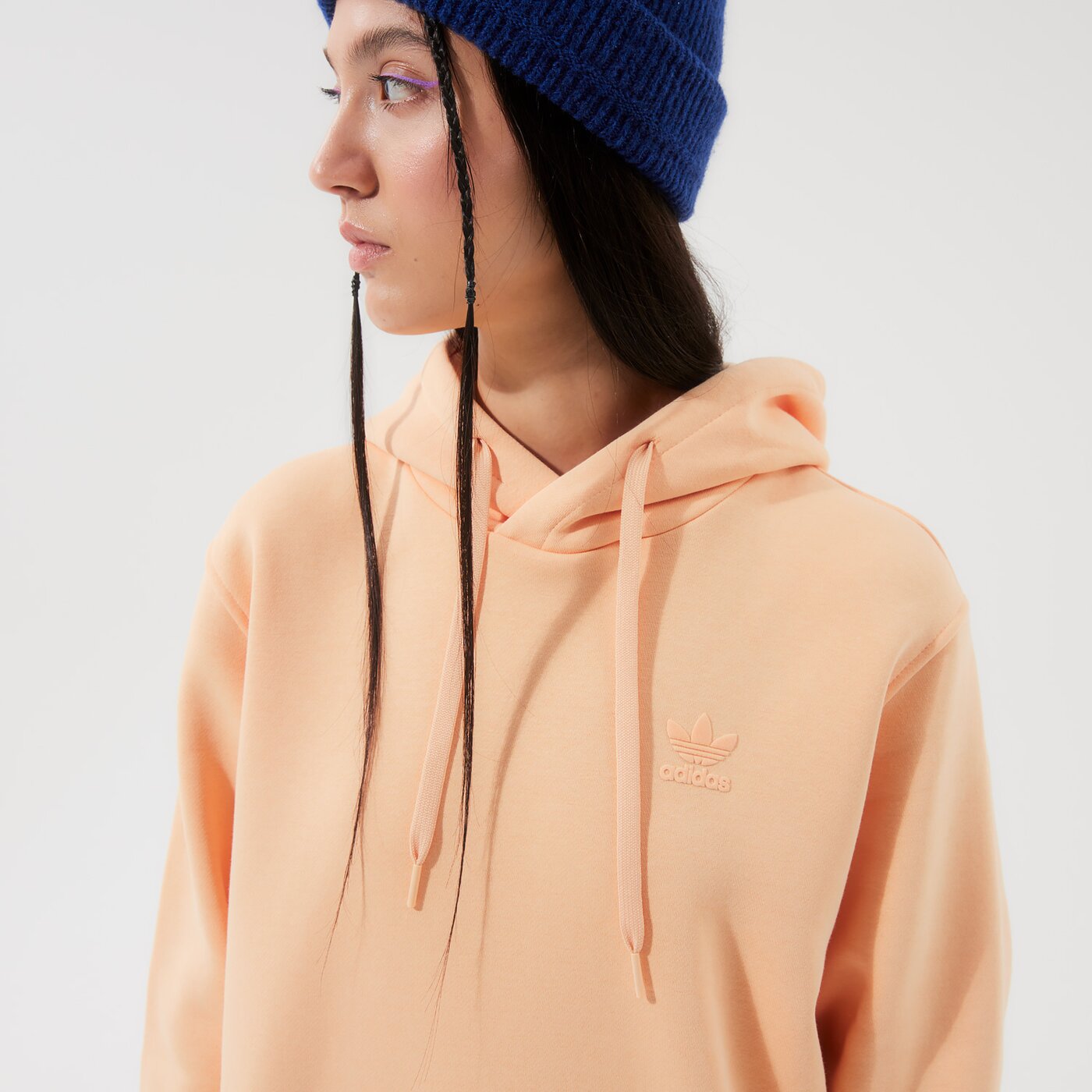 Дамски суичър ADIDAS СУИТЧЪР С КАЧУЛКА MM TREF FB OH h09144 цвят оранжев