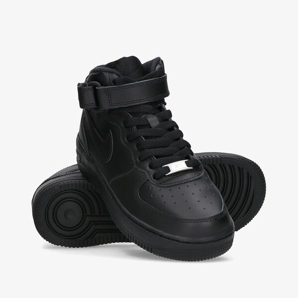 Детски маратонки NIKE AIR FORCE 1 MID LE dh2933-001 цвят черен