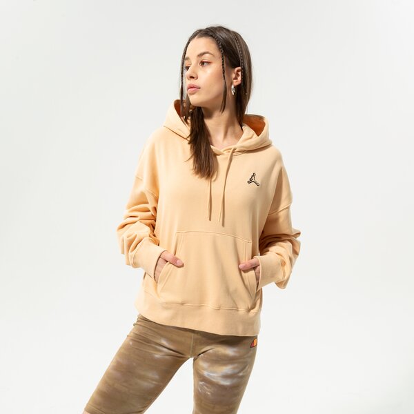 Дамски суичър JORDAN СУИТЧЪР С КАЧУЛКА W J ESSEN FLC HOODIE CORE dn4570-268 цвят бежов