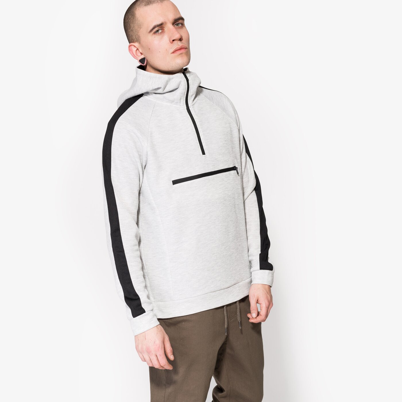 Мъжки суичър CONFRONT СУИТЧЪР ATWOOD cf17blm18001 цвят сив