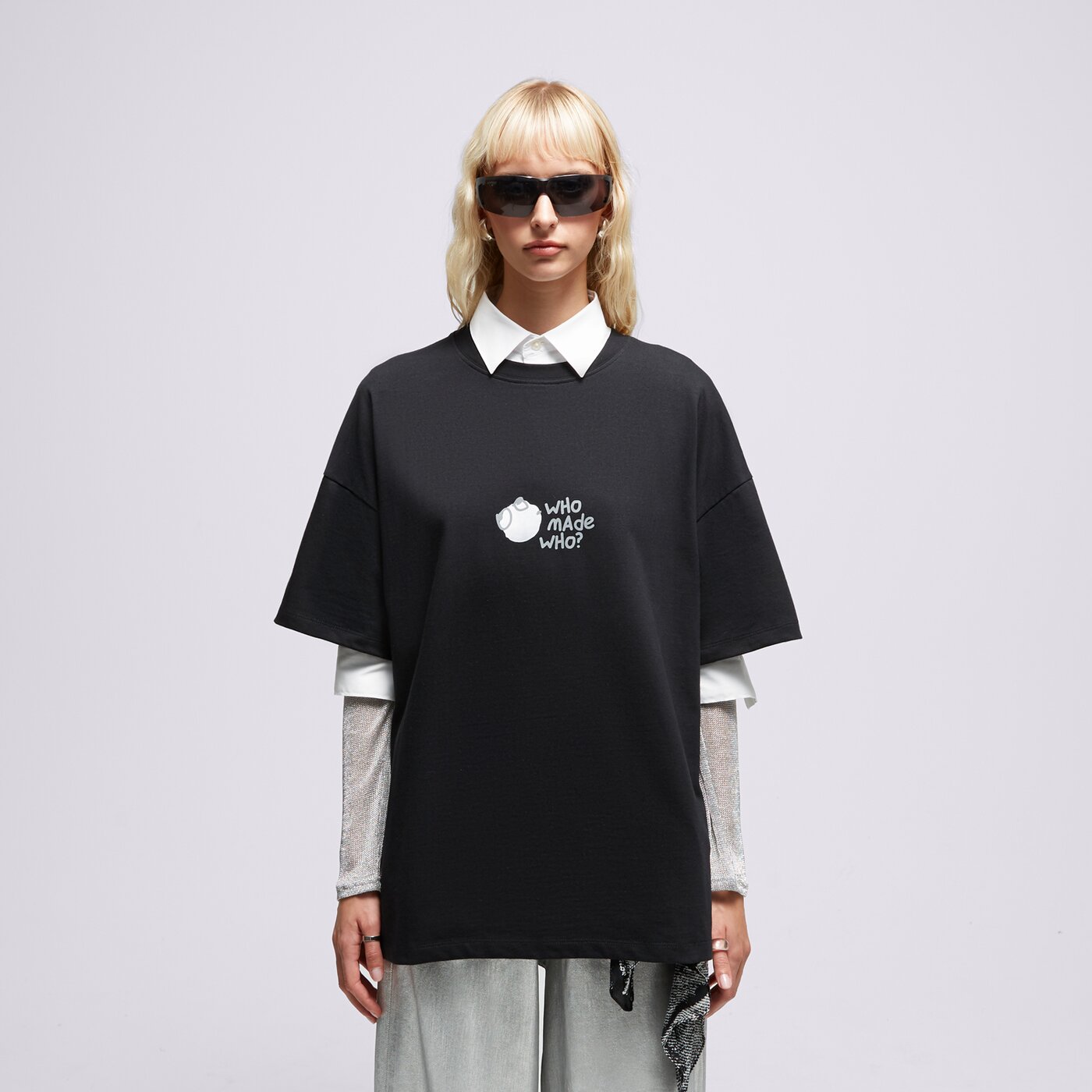 Мъжка тениска S.NOW JOB SIZEER ТЕНИСКА “WHO MADE WHO” BLACK si123tsu50002 цвят черен