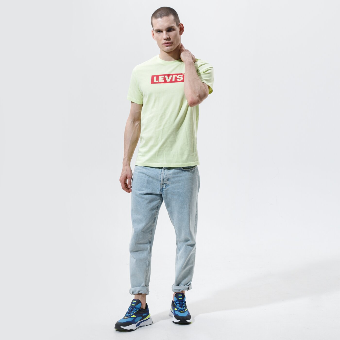 Мъжка тениска LEVI'S ТЕНИСКА BOXTAB GRAPHIC TEE 85785-0032 цвят зелен