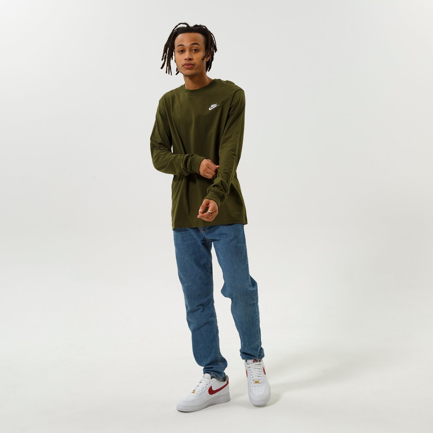 Мъжка тениска NIKE ТЕНИСКА SPORTSWEAR ar5193-327 цвят каки