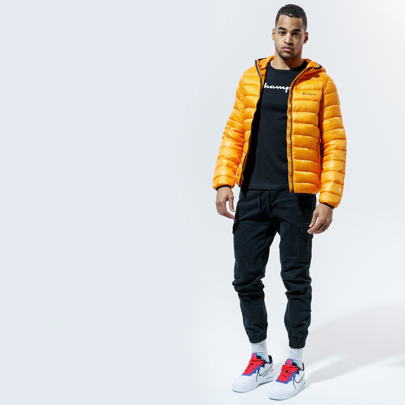 Мъжко зимно яке CHAMPION ЯКЕ ЗИМНО HOODED JACKET 214869ol012 цвят горчица