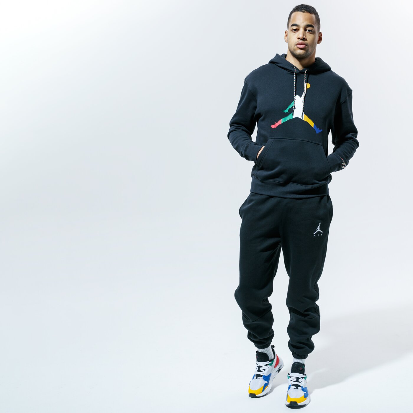 Мъжки суичър JORDAN СУИТЧЪР С КАЧУЛКА   M J SPRT DNA MC HBR FLC PO ck9573-010 цвят черен