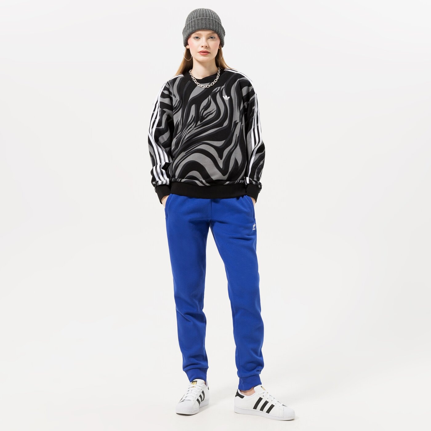 Дамски суичър ADIDAS СУИТЧЪР AOP SWEATSHIRT ij8188 цвят черен