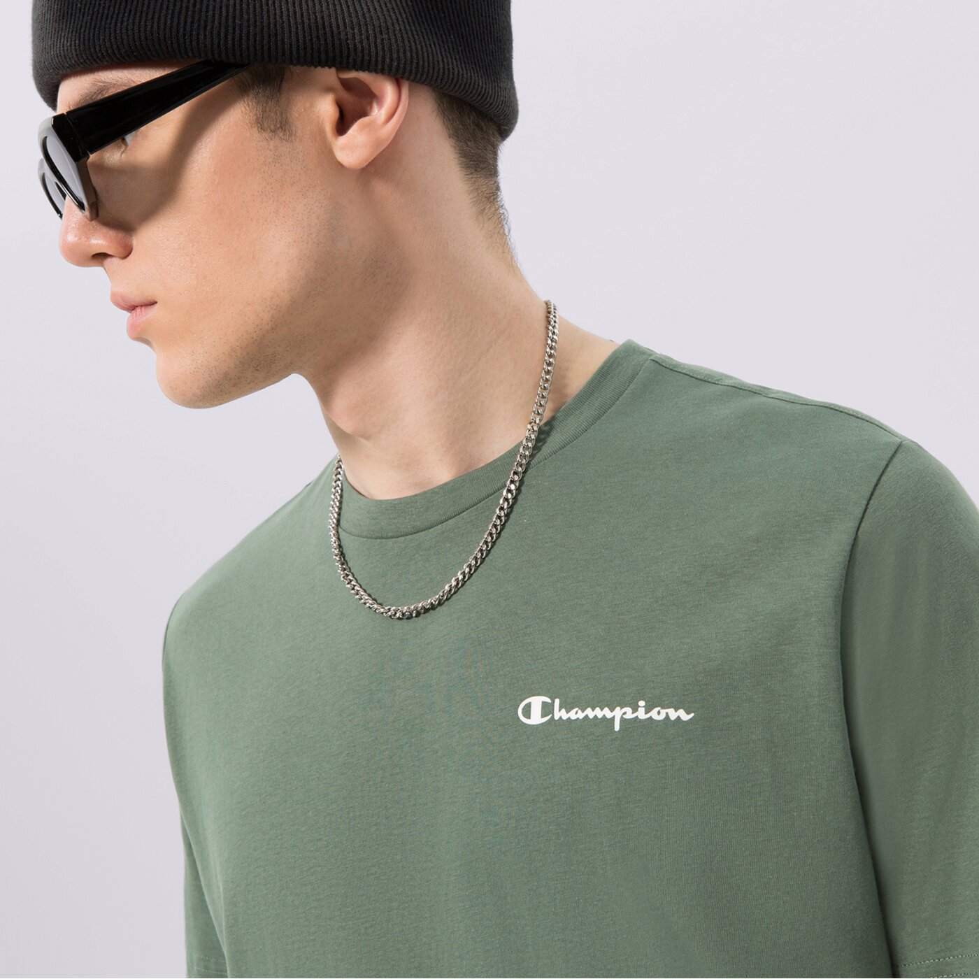 Мъжка тениска CHAMPION ТЕНИСКА CREWNECK ТЕНИСКА 218281gs506 цвят сив