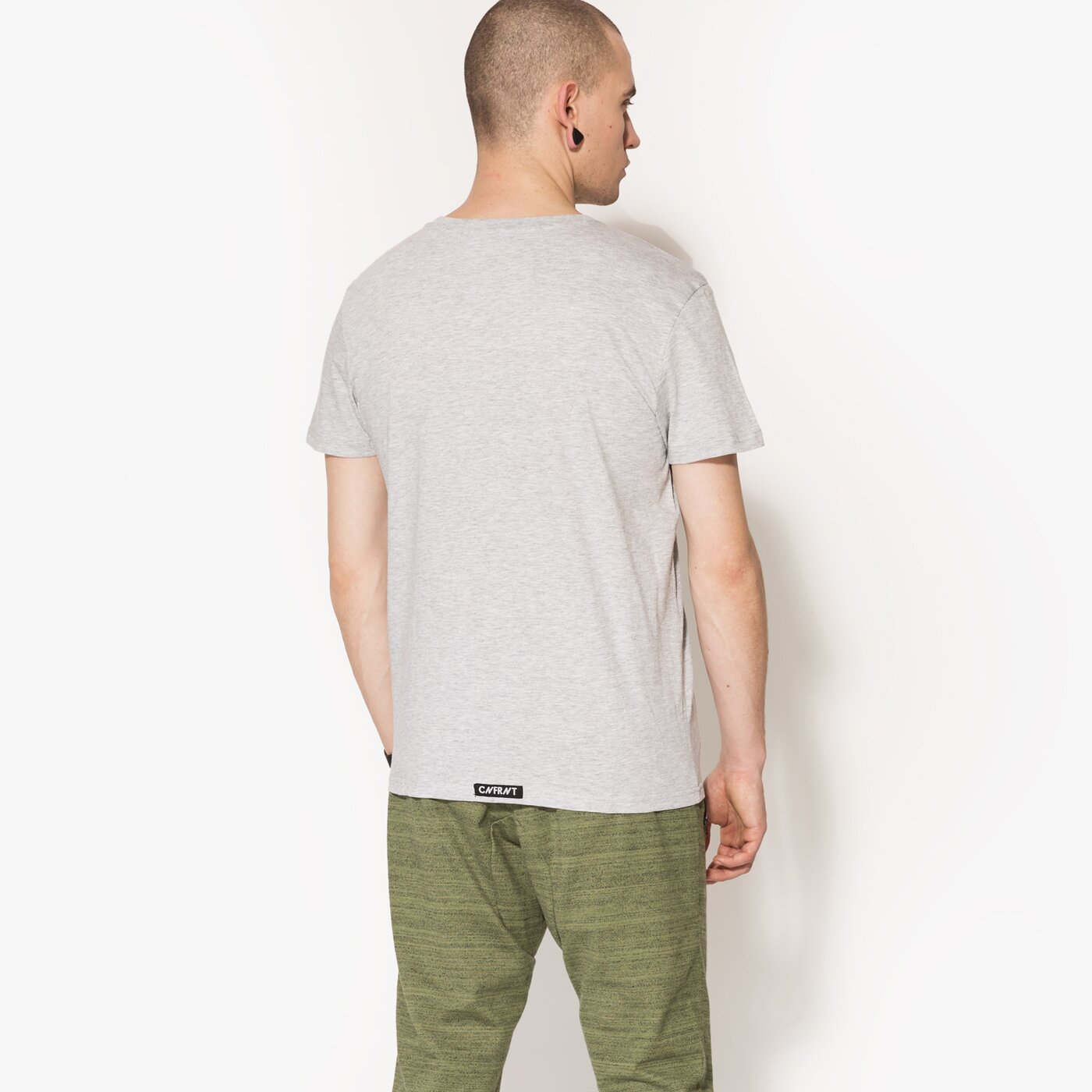 Мъжка тениска CONFRONT ТЕНИСКА SS SKULL cf17tsm62001 цвят сив