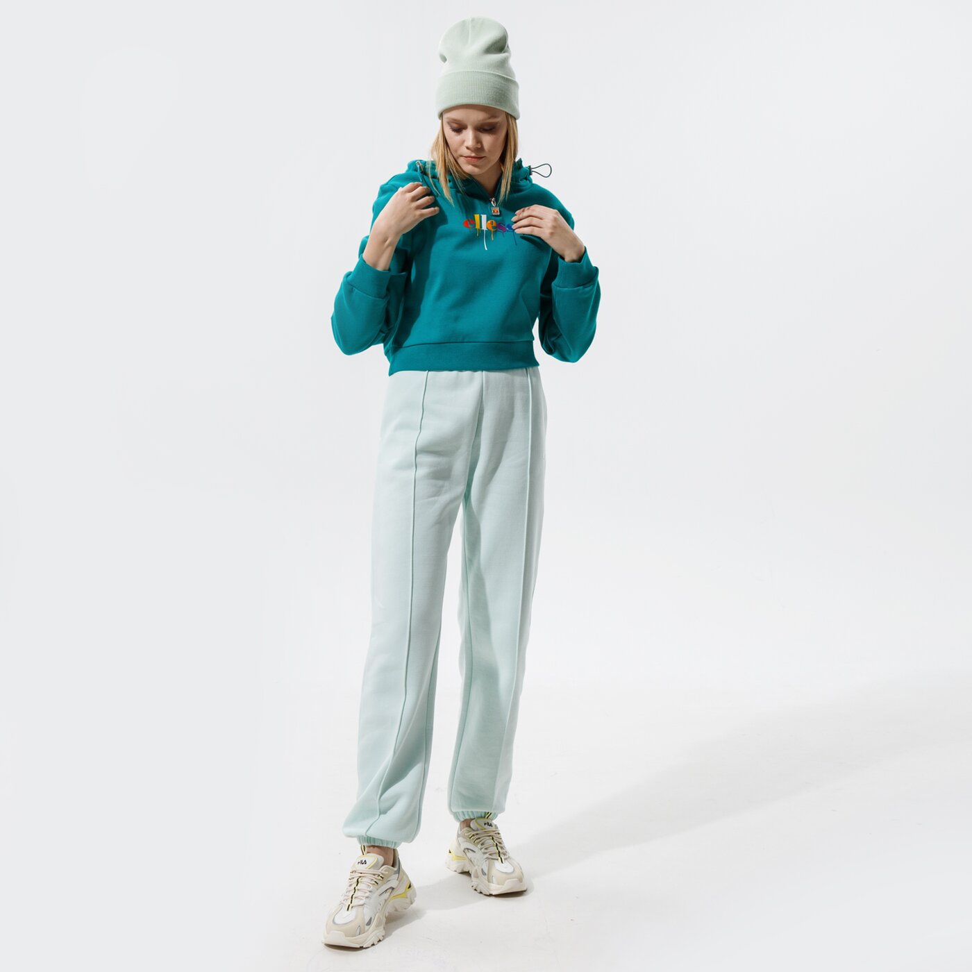 Дамски суичър ELLESSE СУИТЧЪР С КАЧУЛКА TOMA OH HOODY GREEN sgi11090503 цвят зелен