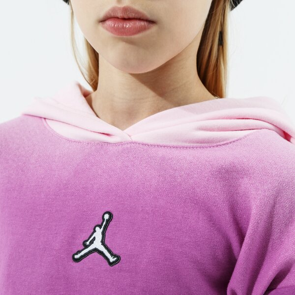 Детски суичър JORDAN СУИТЧЪР С КАЧУЛКА JORDAN ESSENTIALS GIRL 45a881-p1g цвят виолетов