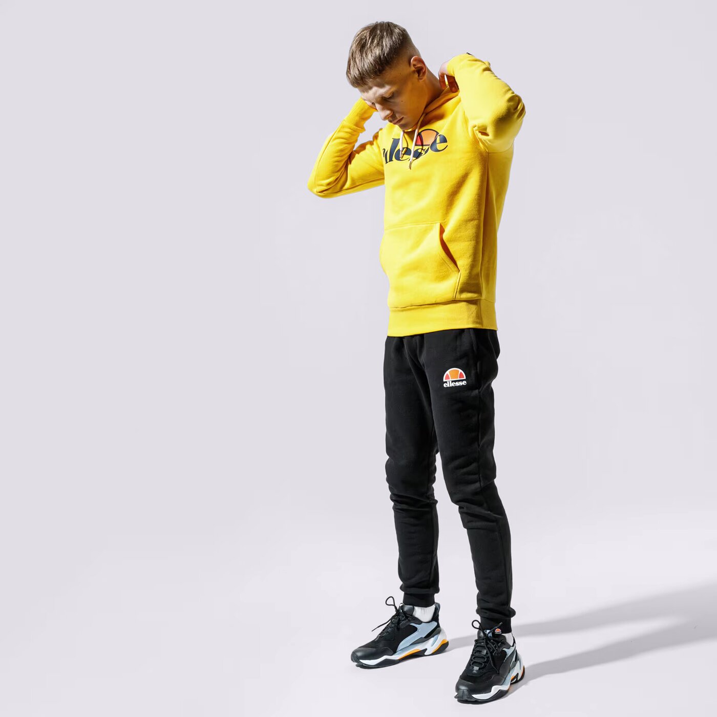 Мъжки панталони ELLESSE ПАНТАЛОНИ OVEST BLK shs01763001 цвят черен