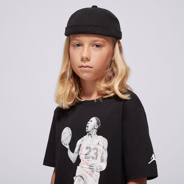 Детска тениска JORDAN ТЕНИСКА JDB AIR JORDAN DOTS SS TEE BOY 95d254-023 цвят черен