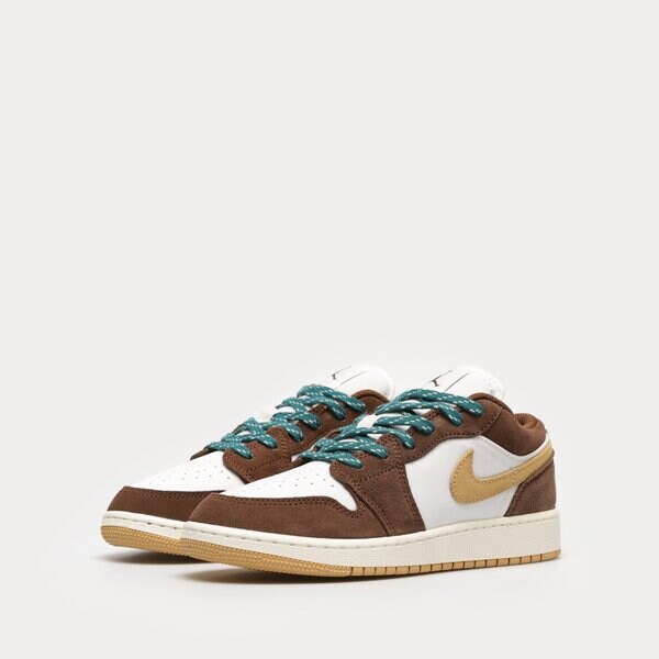 Детски маратонки AIR JORDAN 1 LOW SE fb2216-200 цвят кафяв