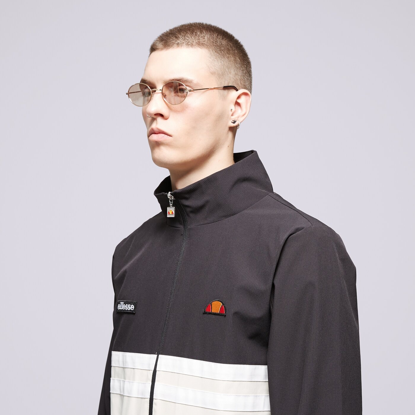 Мъжко преходно яке ELLESSE ЯКЕ LOSELLI JACKET BLK/OFF WHT shr20111054 цвят черен