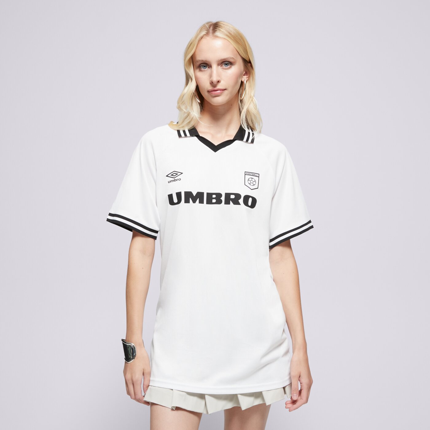 Мъжка тениска UMBRO ТЕНИСКА FOOTBALL JERSEY ul125tsm85002 цвят бял
