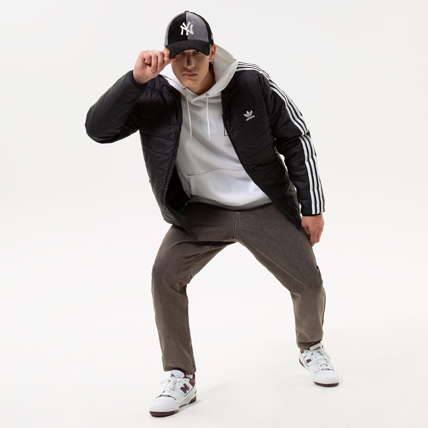 Мъжки суичър TIMBERLAND СУИТЧЪР С КАЧУЛКА STACK LOGO WHITE tb0a5zhn1001 цвят бял