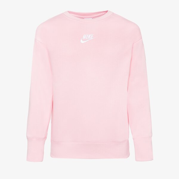 Детски суичър NIKE СУИТЧЪР G NSW CLUB FLC BF CREW LBR GIRL dd7473-690 цвят розов