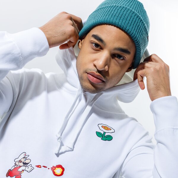 Мъжки суичър CHAMPION СУИТЧЪР С КАЧУЛКА HOODED SWEATSHIRT 216868ww001 цвят бял