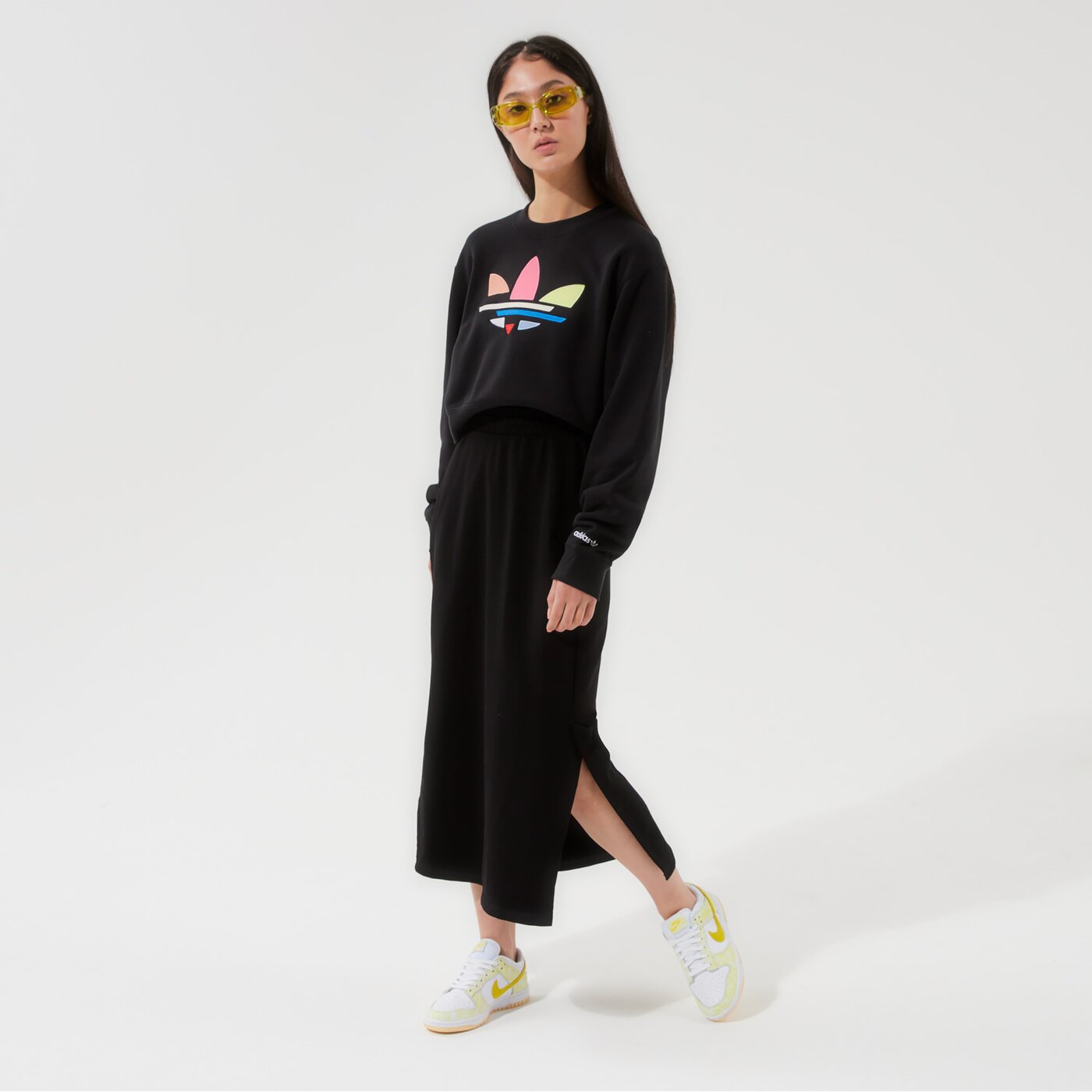 Дамски суичър ADIDAS СУИТЧЪР SWEATSHIRT h22854 цвят черен