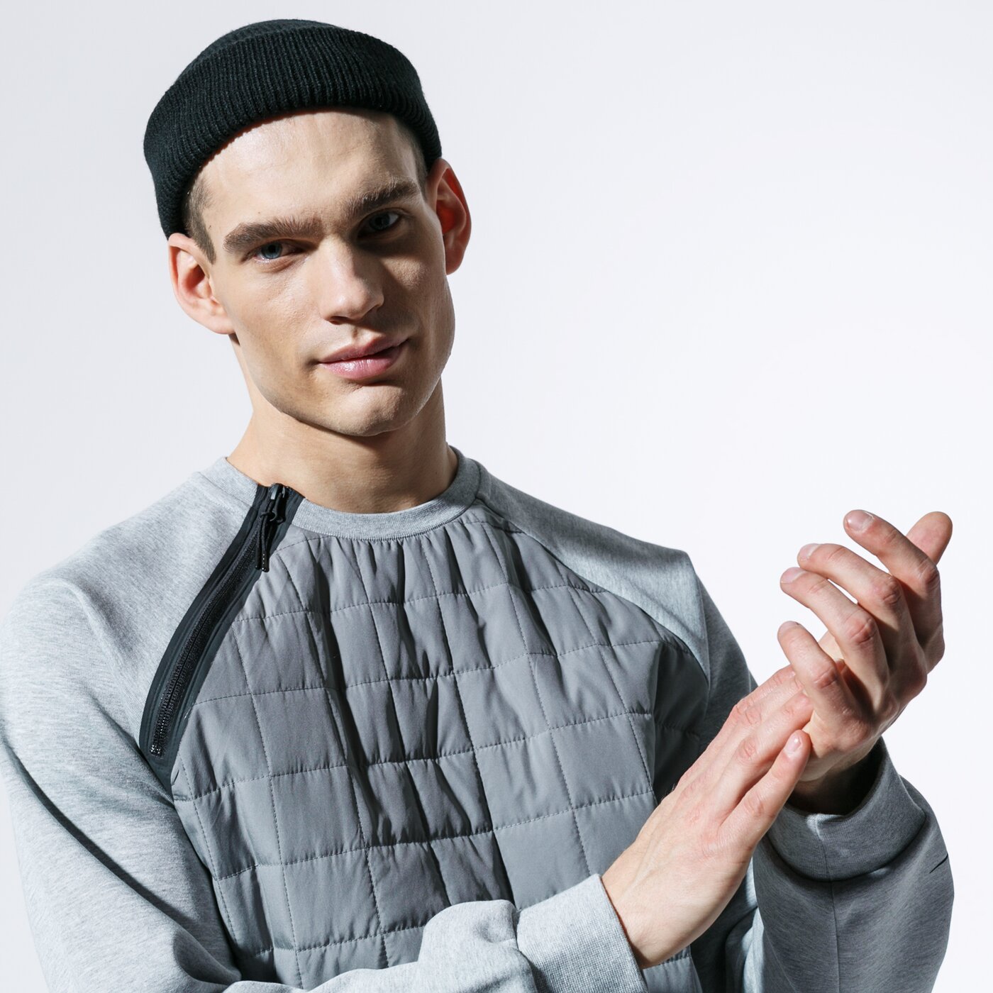 Мъжки суичър NIKE СУИТЧЪР M NSW PE CRW WINTER bv3697-063 цвят сив