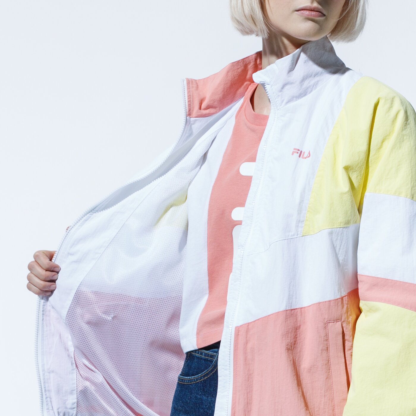 Дамско преходно яке FILA ЯКЕ BAKA WOVEN TRACK JACKET 687494a467 цвят жълт