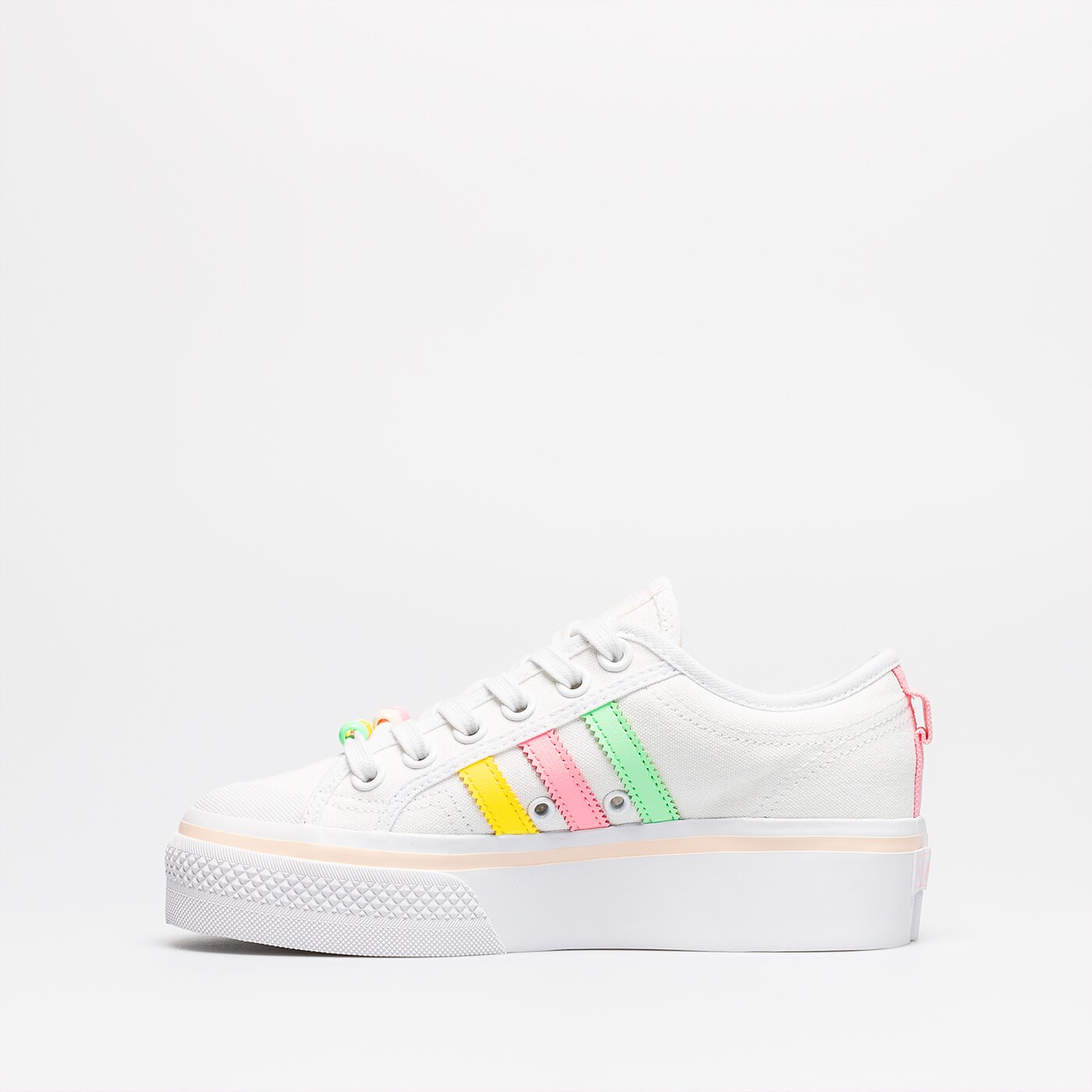 Детски маратонки ADIDAS NIZZA PLATFORM J gy9102 цвят бял
