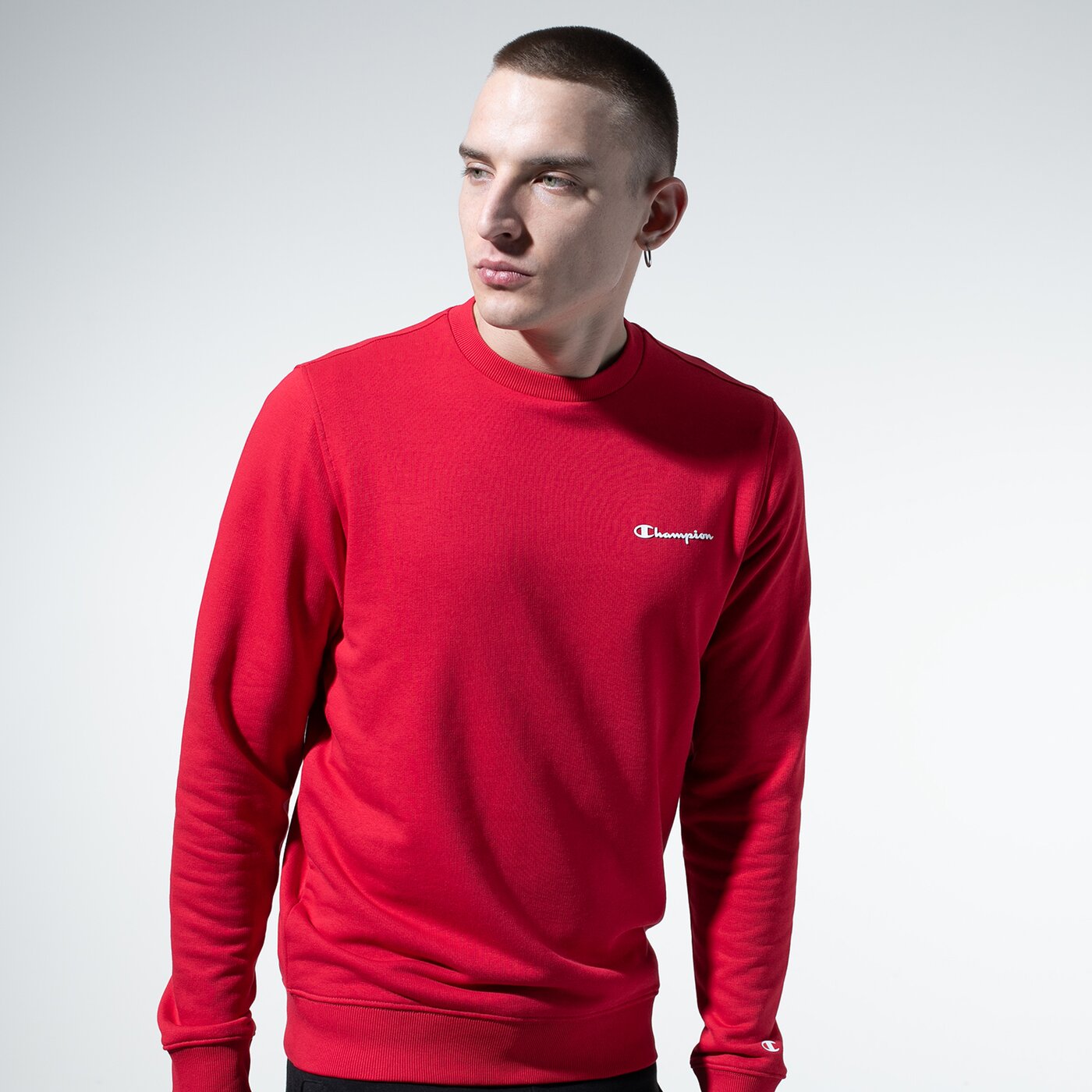 Мъжки суичър CHAMPION СУИТЧЪР BASIC CREWNECK 215493rs001 цвят червен