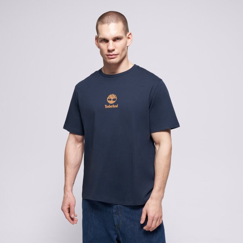 TIMBERLAND ТЕНИСКА NEW SMALL LOGO PRINT SS TEE DARK SAPPHIRE