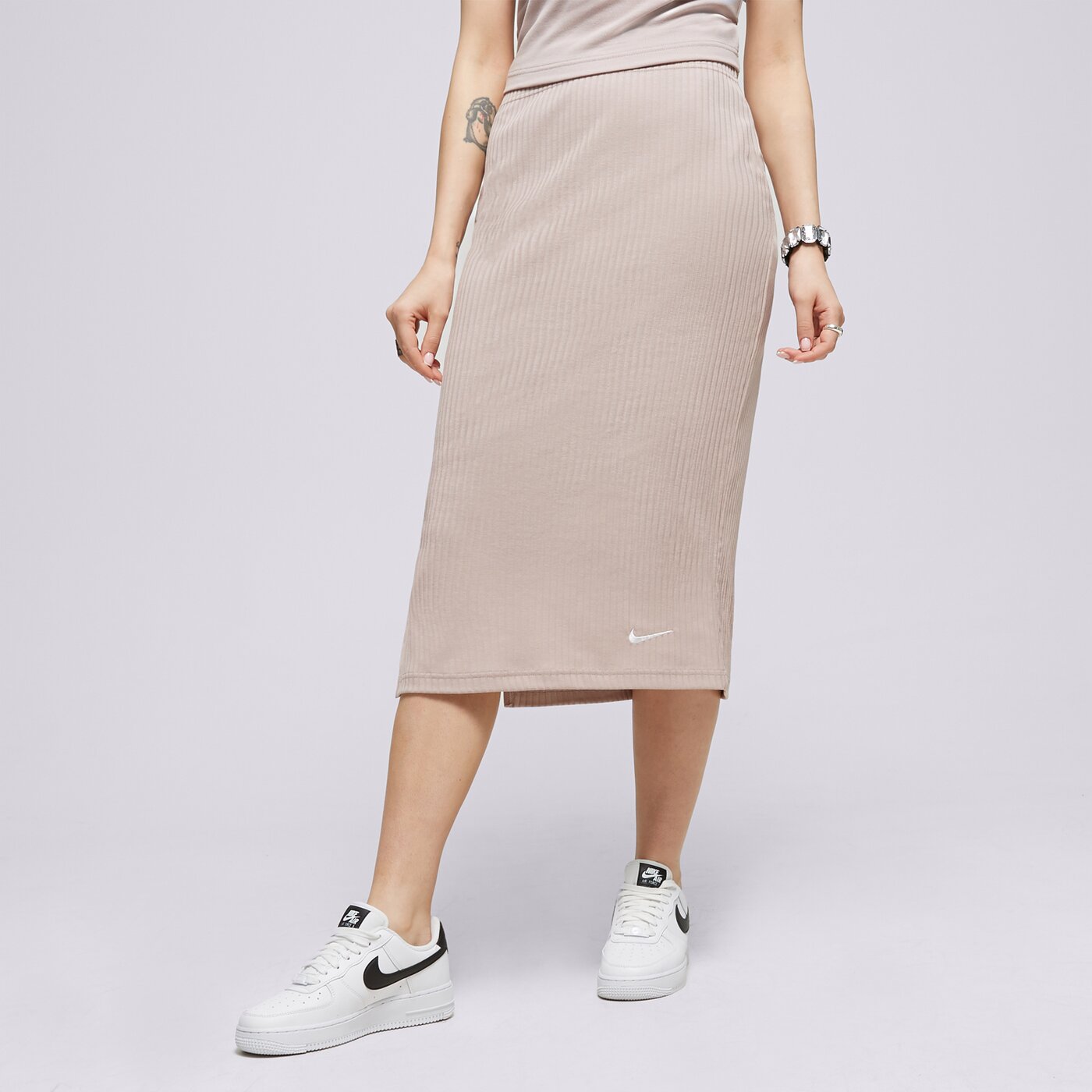 Дамски NIKE ПОЛА W NSW RIB JRSY SKIRT dv7956-272 цвят бежов