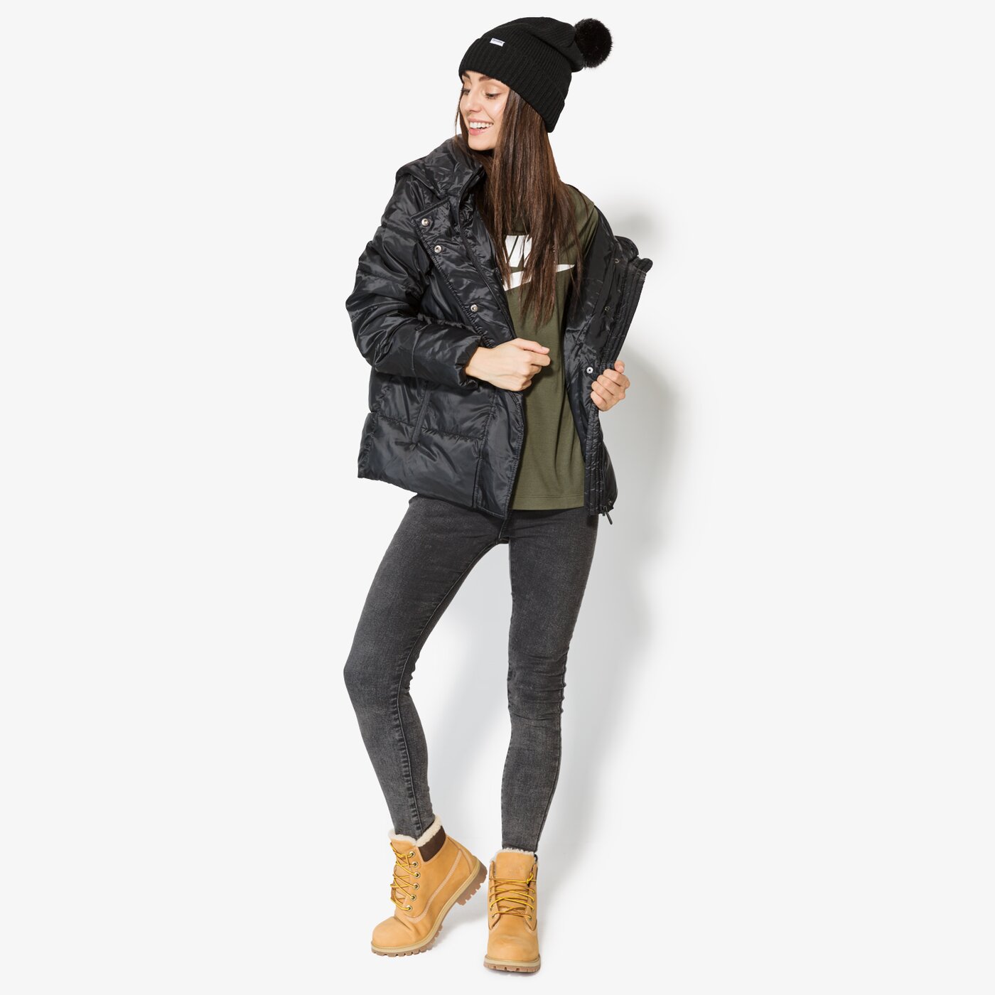 Дамско зимно яке CONFRONT ЯКЕ KIM cfv37kud03001 цвят черен