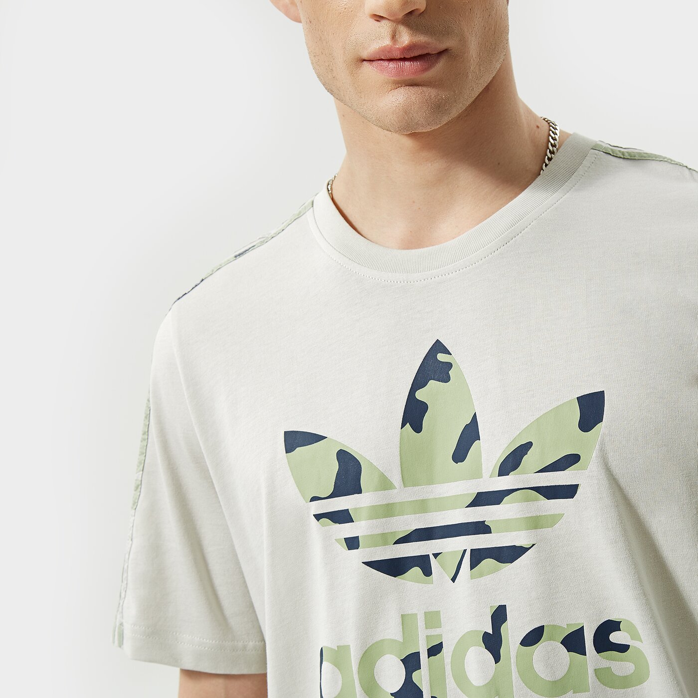 Мъжка тениска ADIDAS ТЕНИСКА CAMO INFILL TEE hf4889 цвят бежов