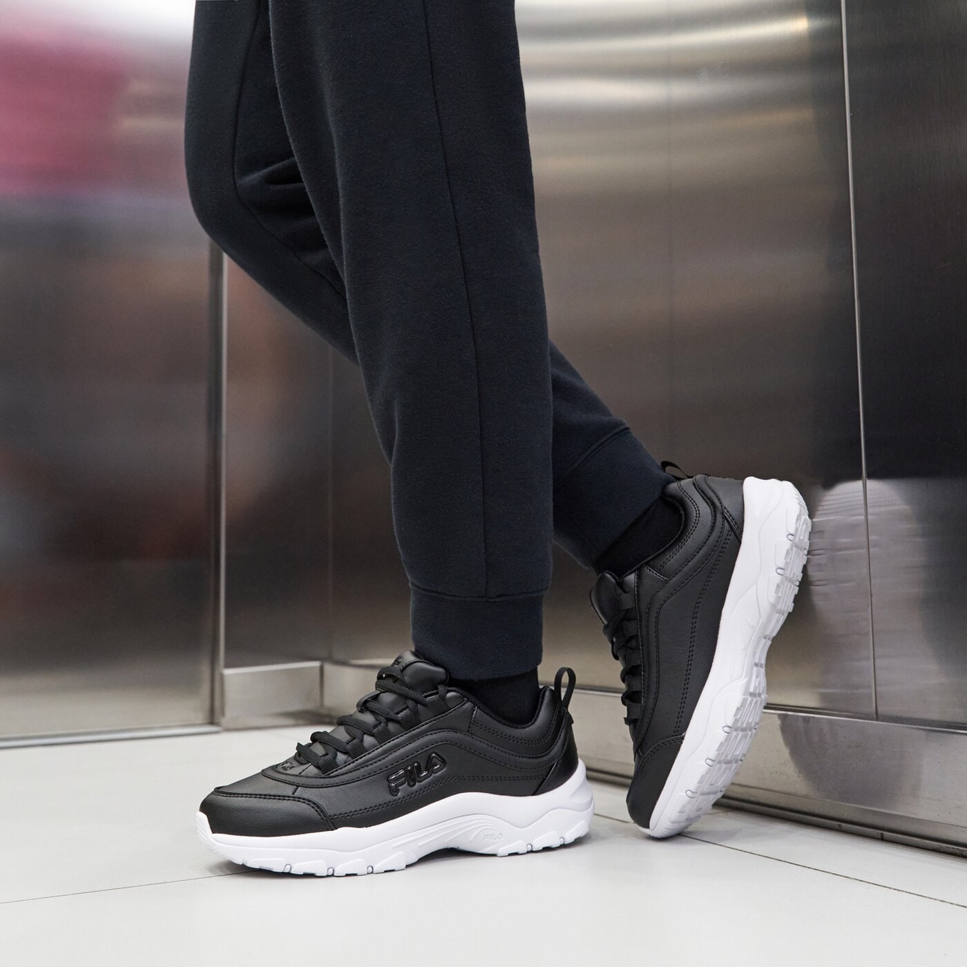 Дамски маратонки FILA STRADA G WEBBING 5cm01853013 цвят черен