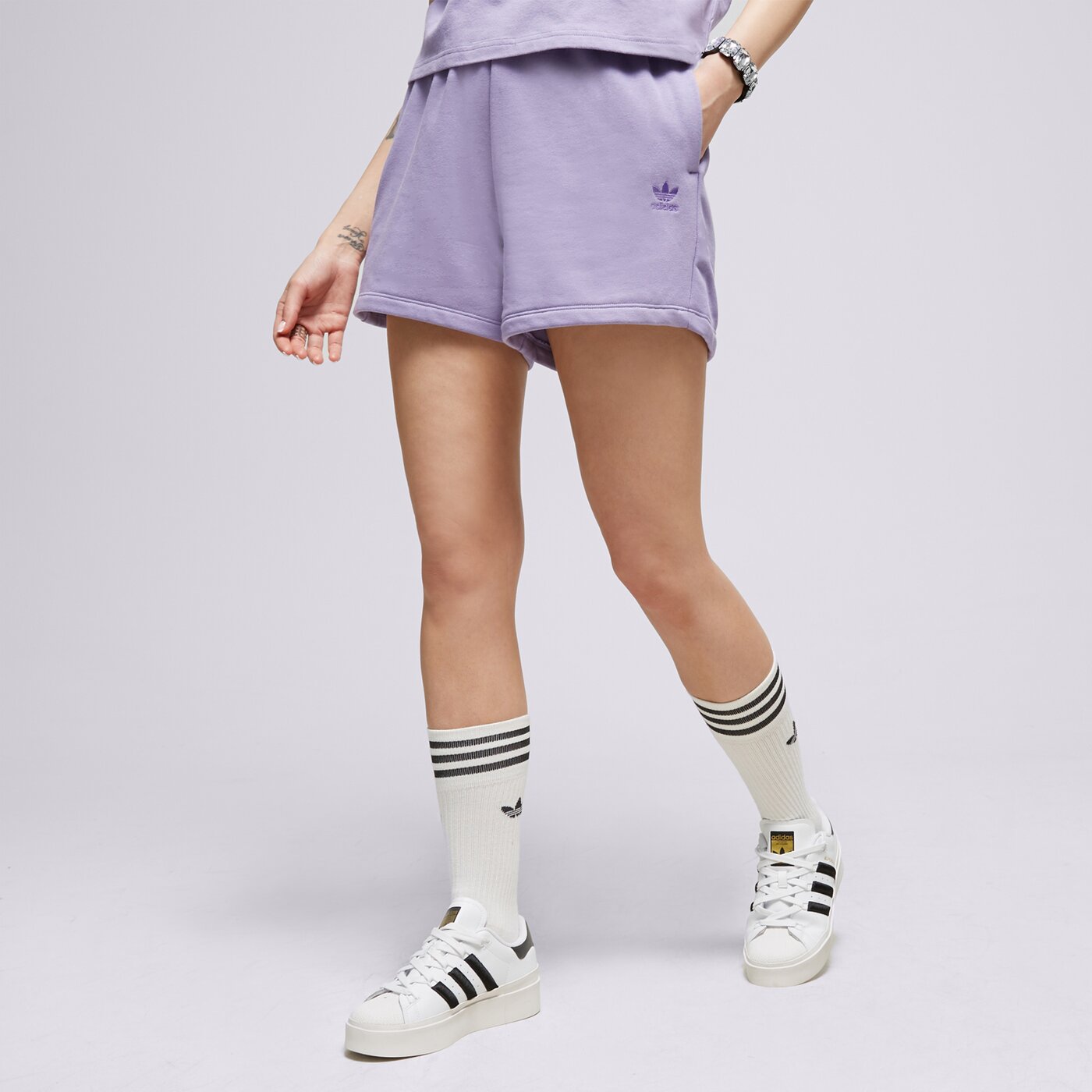 Дамски къси панталони ADIDAS ШОРТИ SHORTS ia6449 цвят син