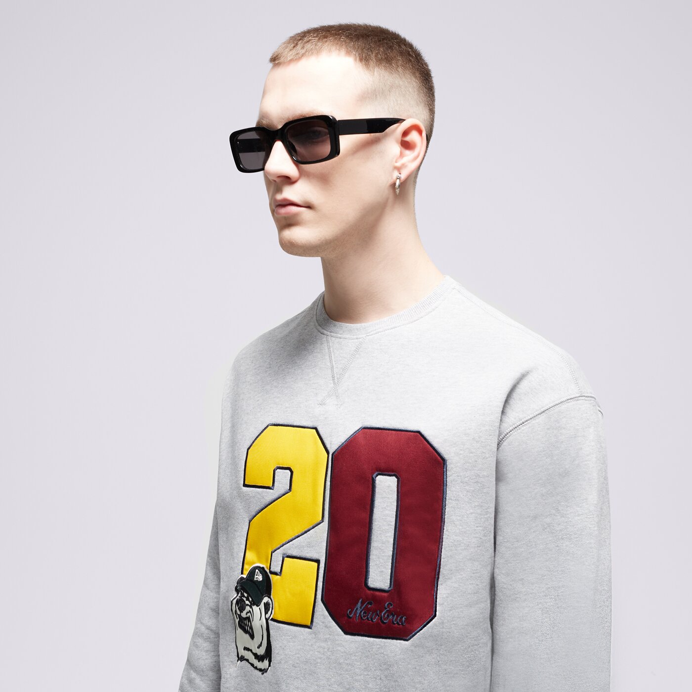 Мъжки суичър NEW ERA СУИТЧЪР NE CREW NECK NONE 60416403 цвят сив