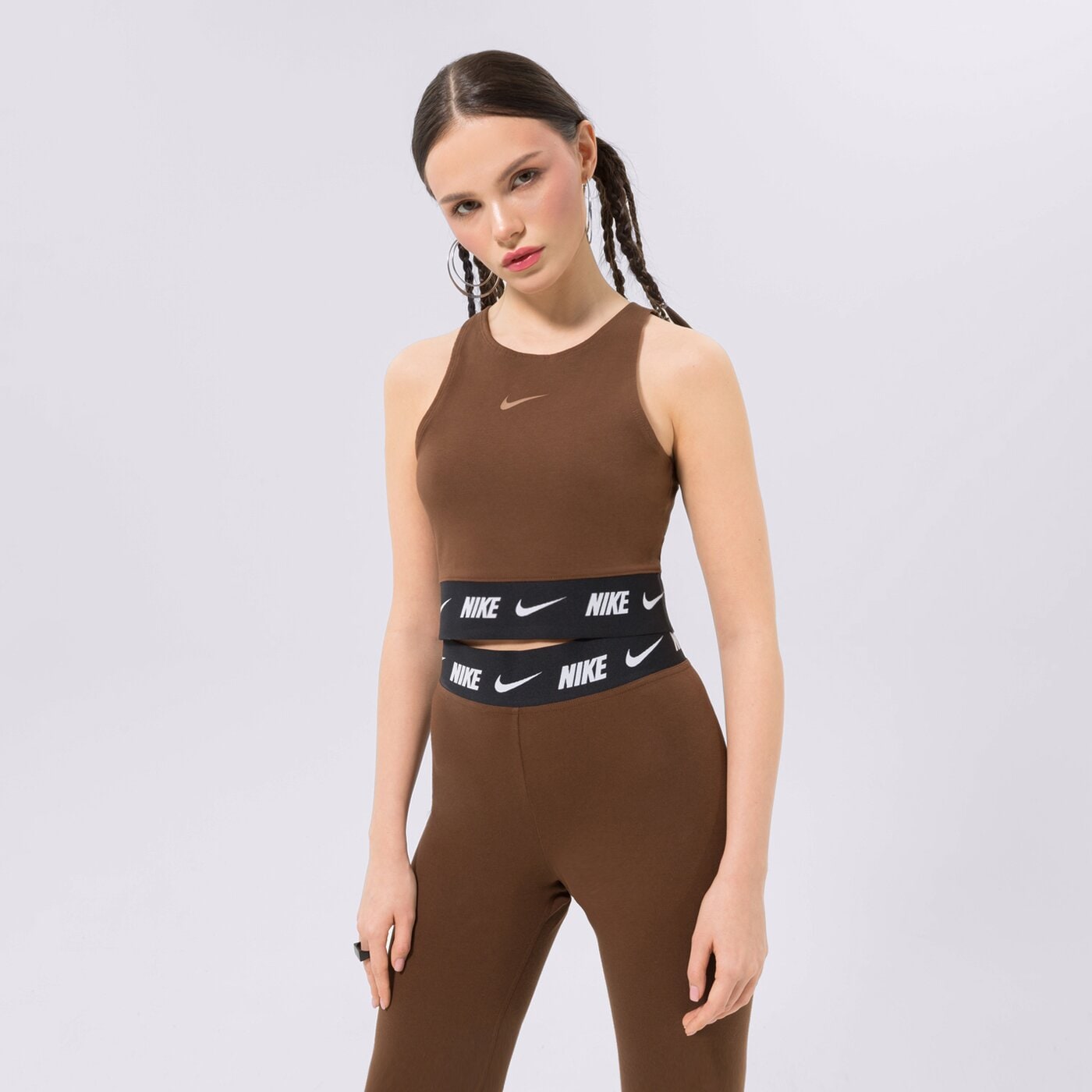 Дамска тениска NIKE ТЕНИСКА dq9315-259 цвят кафяв