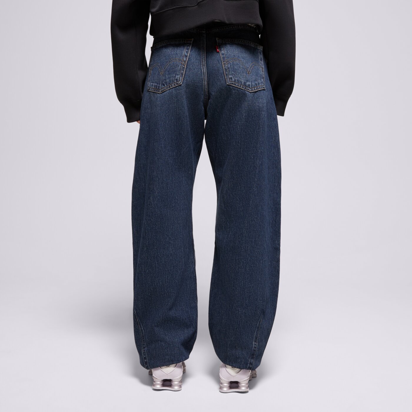 Дамски панталони LEVI'S ПАНТАЛОНИ CINCH BARREL DARK INDIGO WORN IN 003v5-0001 цвят тъмносин