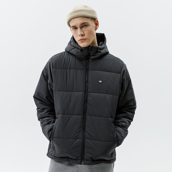 Мъжко зимно яке ADIDAS ЯКЕ PAD HOODED PUFF h13555 цвят черен