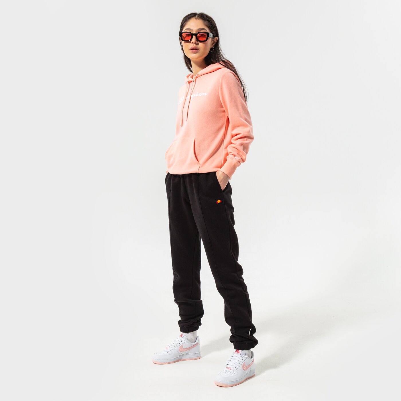 Дамски суичър CHAMPION СУИТЧЪР С КАЧУЛКА HOODED SWEATSHIRT 114858ps012 цвят розов