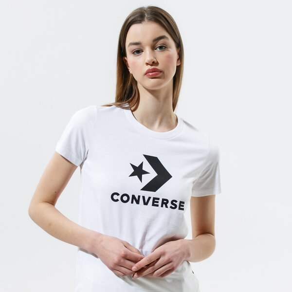 Дамска тениска CONVERSE ТЕНИСКА STAR CHEVRON TEE 10018569-a01 цвят бял