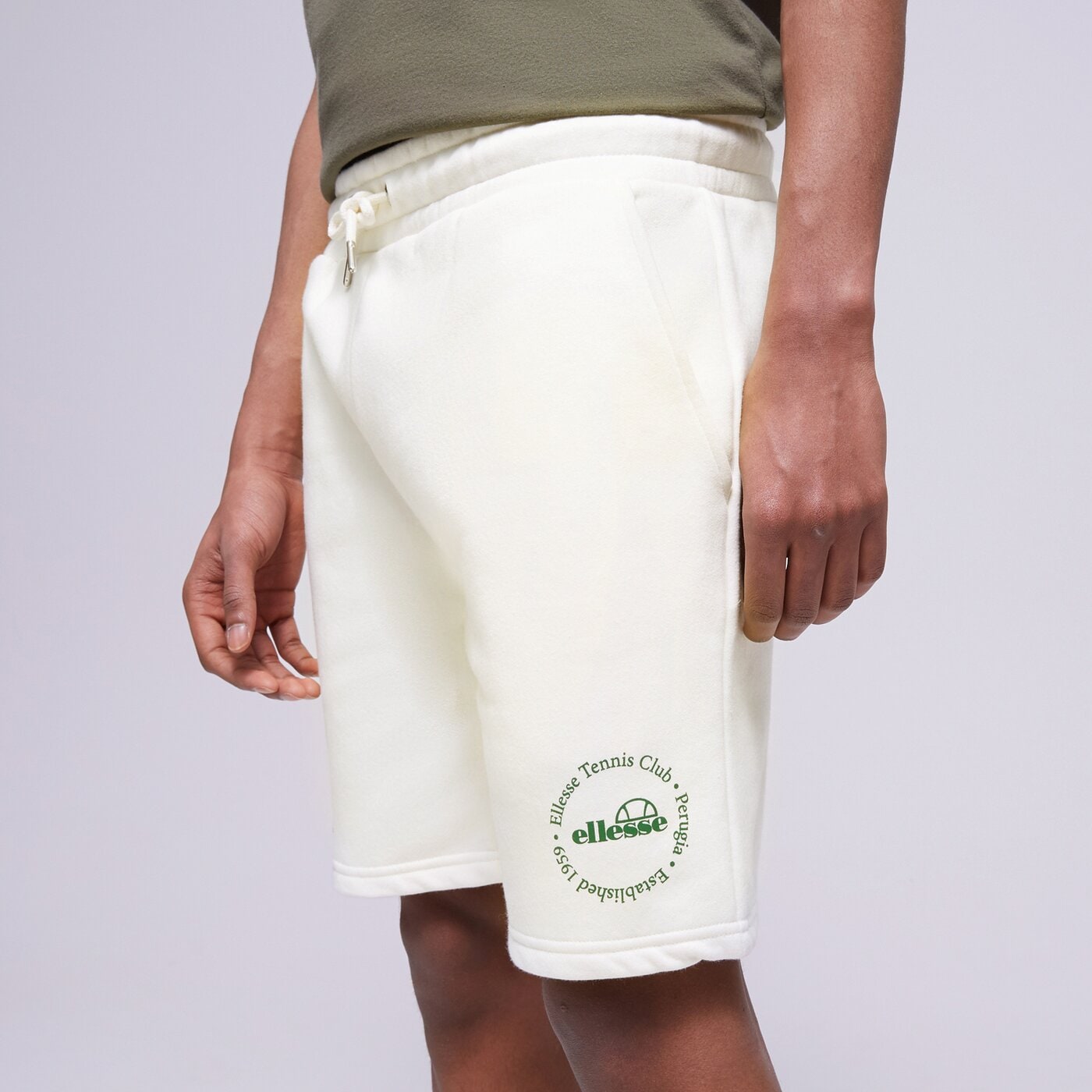 Мъжки къси панталони ELLESSE ШОРТИ FONTANSA SHORT OFF WHT sgr17620904 цвят бял