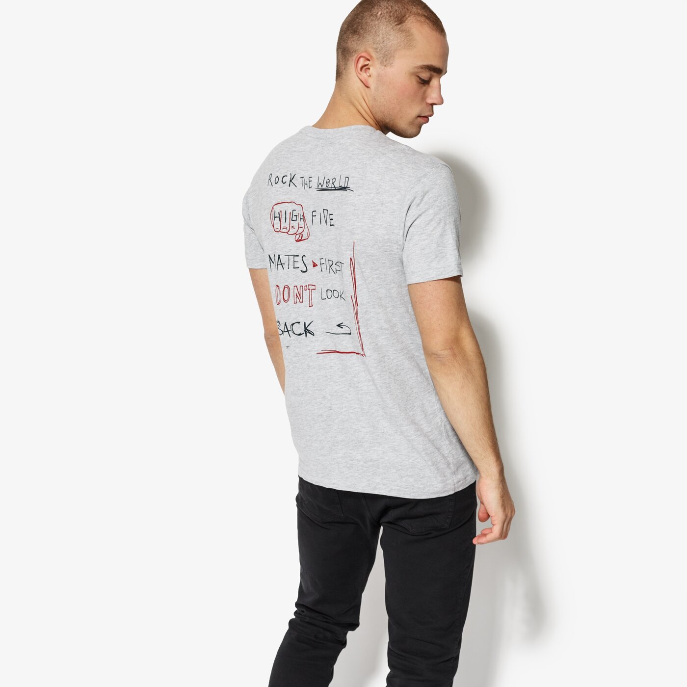 Мъжка тениска CONFRONT ТЕНИСКА SS SIGNATURE cf18tsm74001 цвят сив