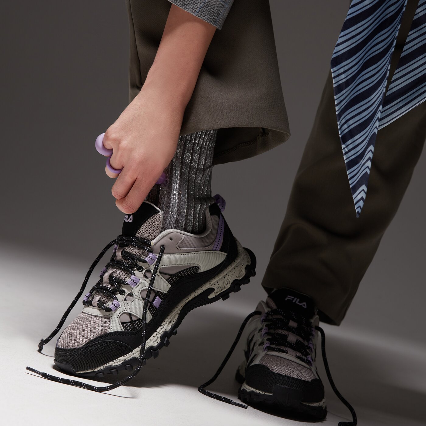 Дамски туристически обувки FILA EXPLORA 5jm02588258 цвят бежов