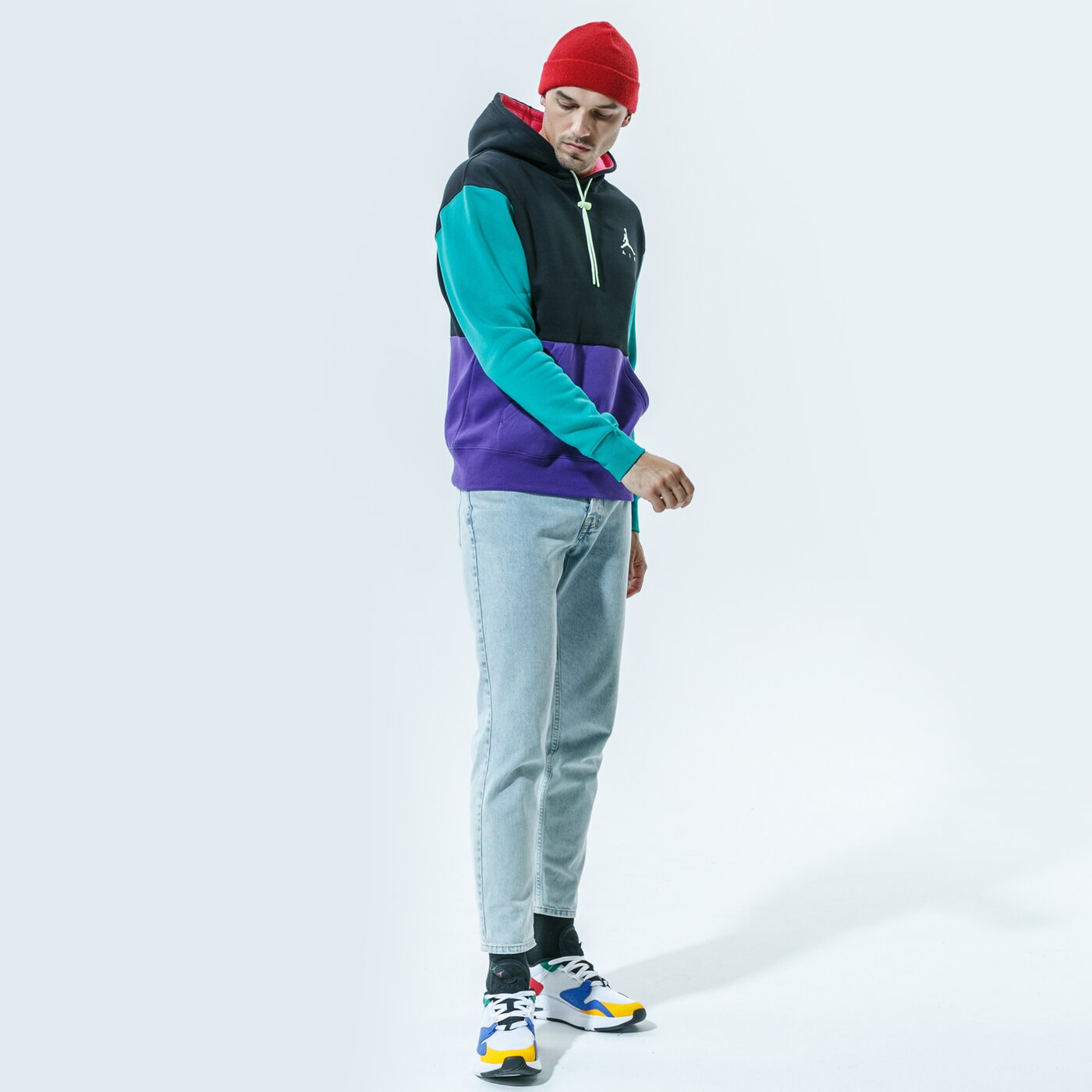 Мъжки суичър JORDAN СУИТЧЪР С КАЧУЛКА JUMPMAN ck6684-011 цвят тъмносин