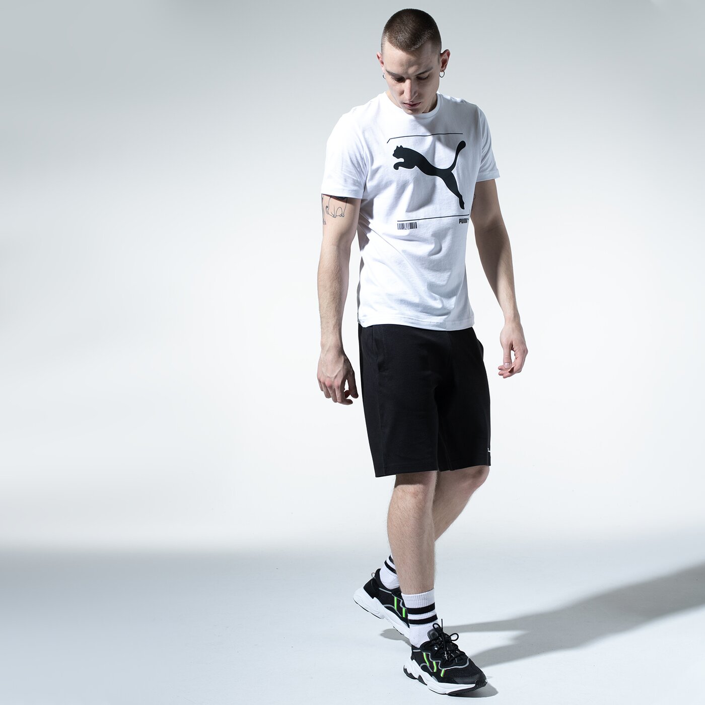 Мъжки къси панталони CHAMPION ШОРТИ BASIC SHORTS 214539kk001 цвят черен